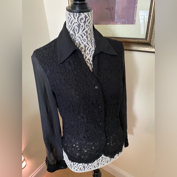 Evan Picone Lace Top - Picture 2 of 2